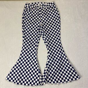 A Beautiful Soul Checkered Flare Pants Size 16